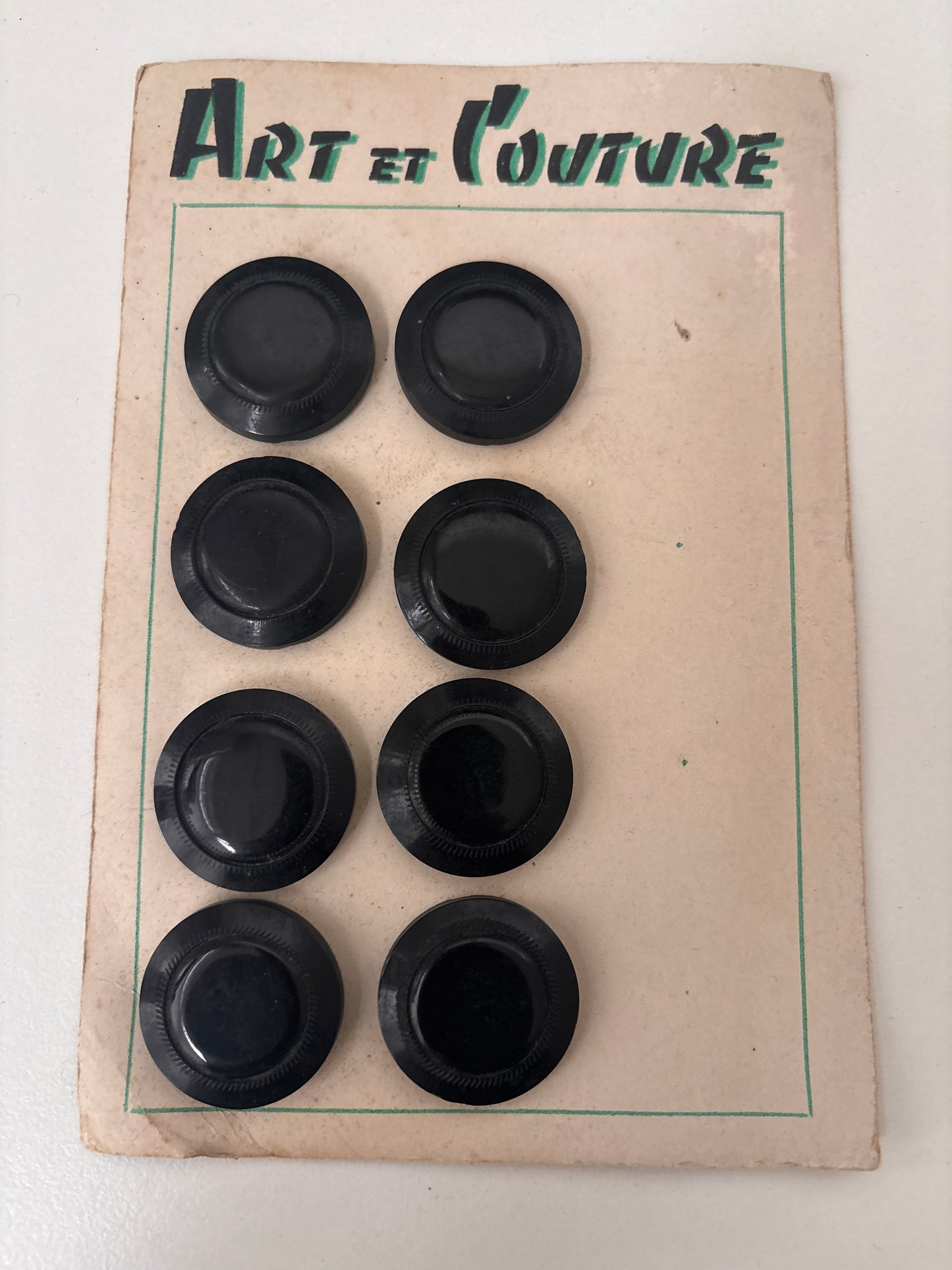 Art et Couture buttons (black - 30 mm) - (AC0001)
