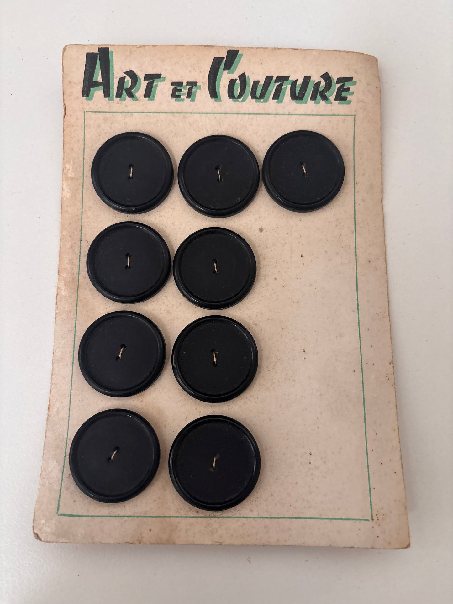 Art et Couture buttons (black - 26 mm) - (AC0003)