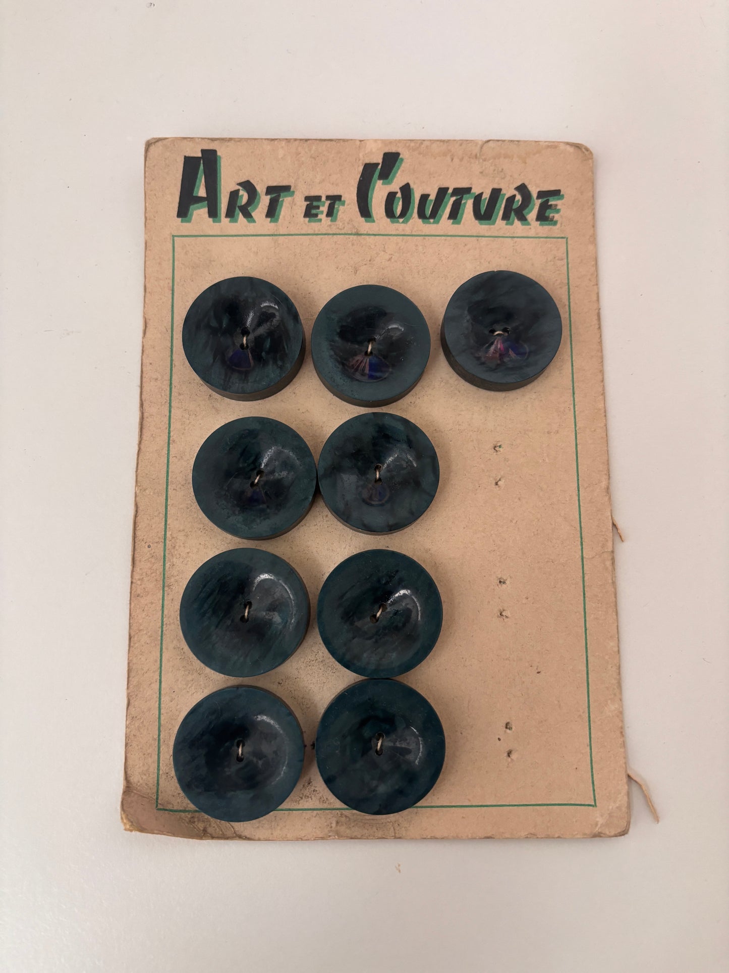 Art et Couture buttons (blue - 30 mm) - AC0007