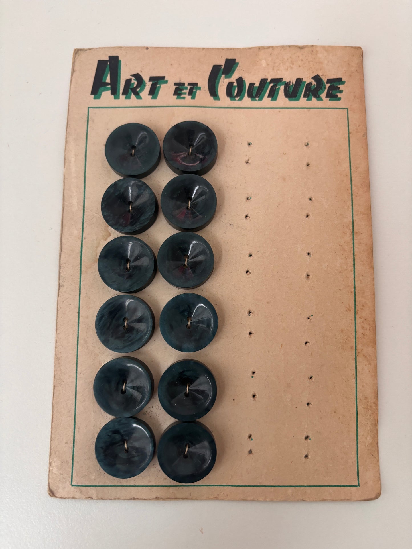Art et Couture buttons (blue - 21 mm) - AC0012