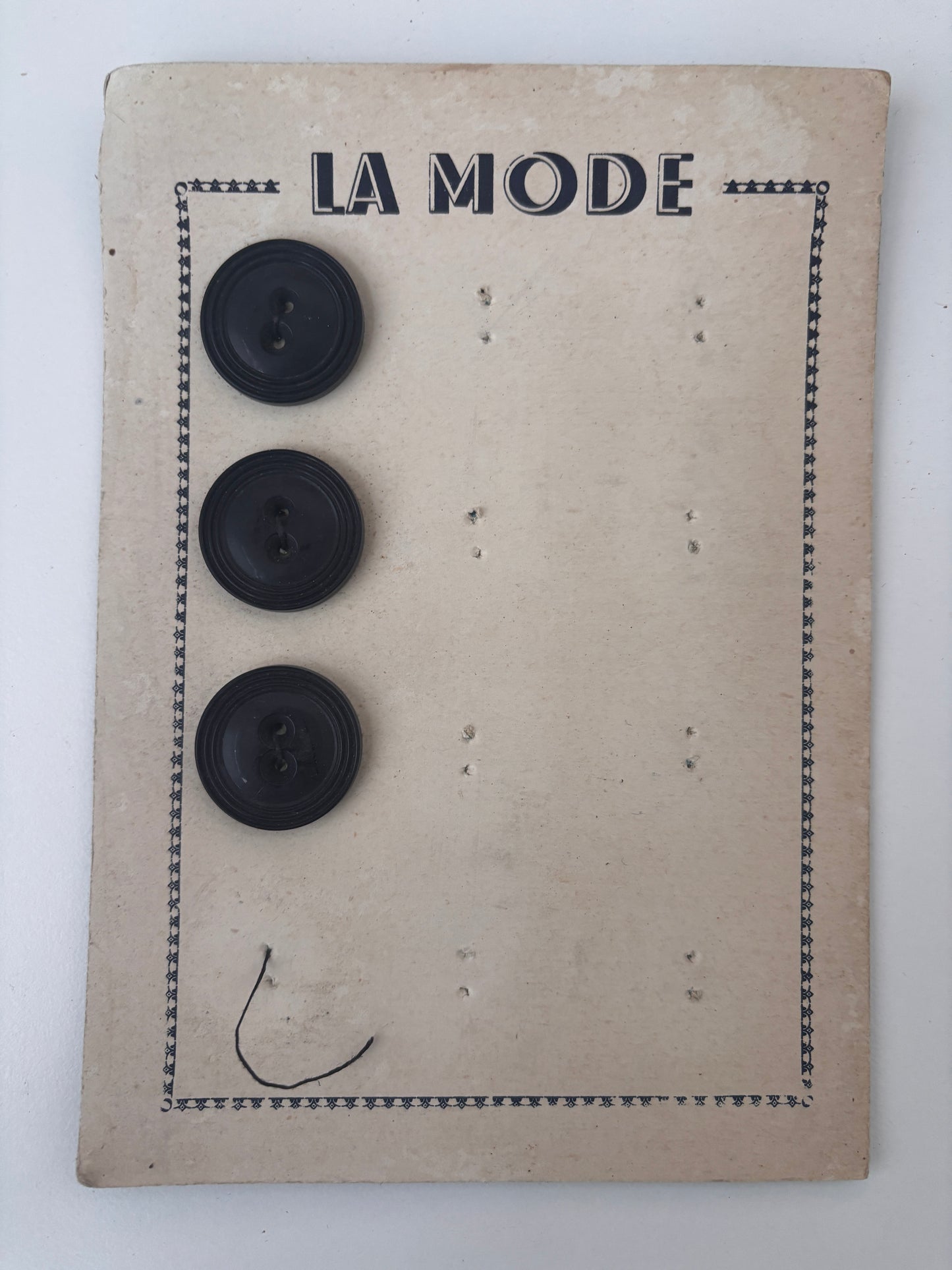 La Mode buttons (black - 26 mm)