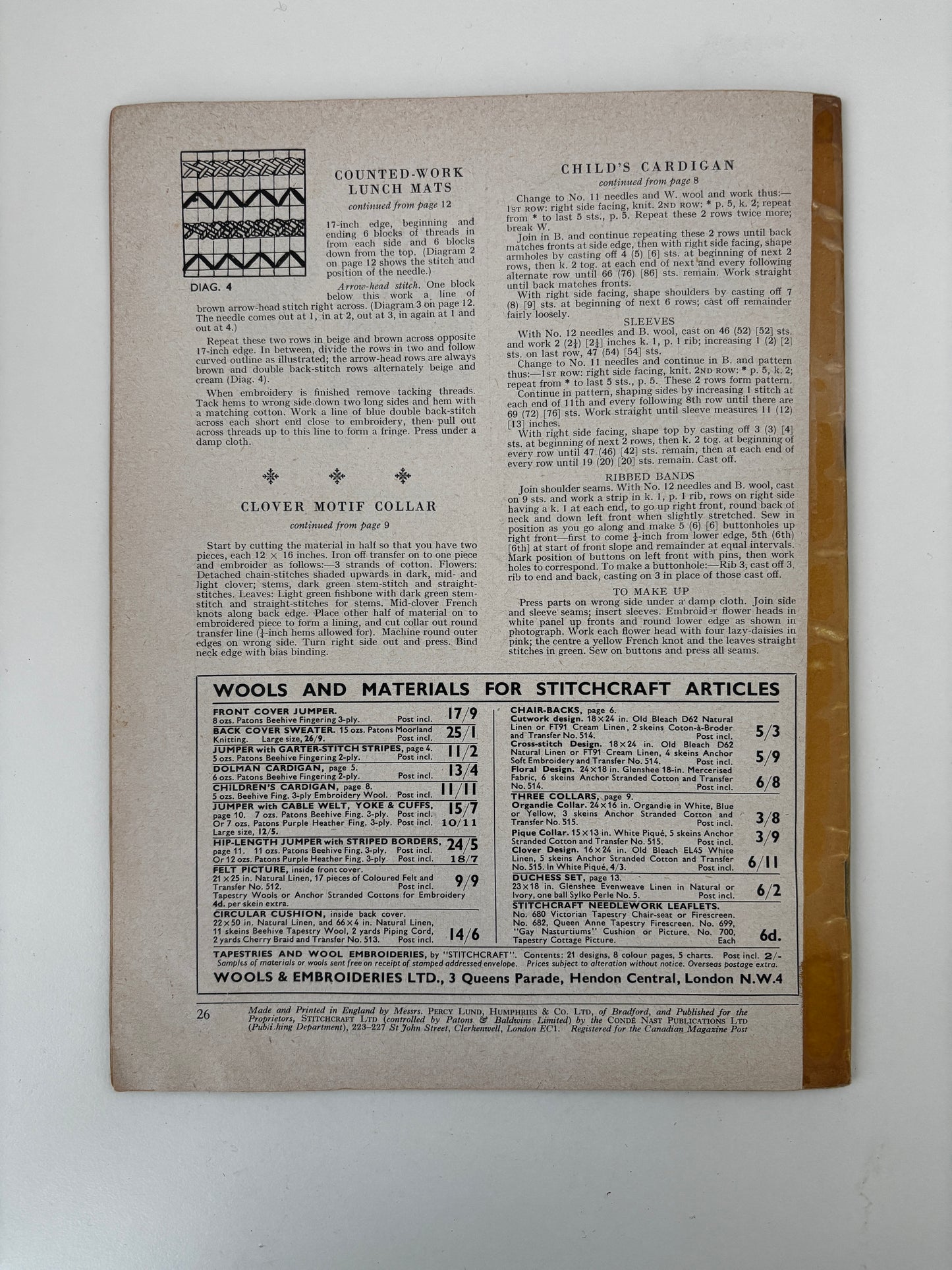 Stitchcraft October 1952 (English)