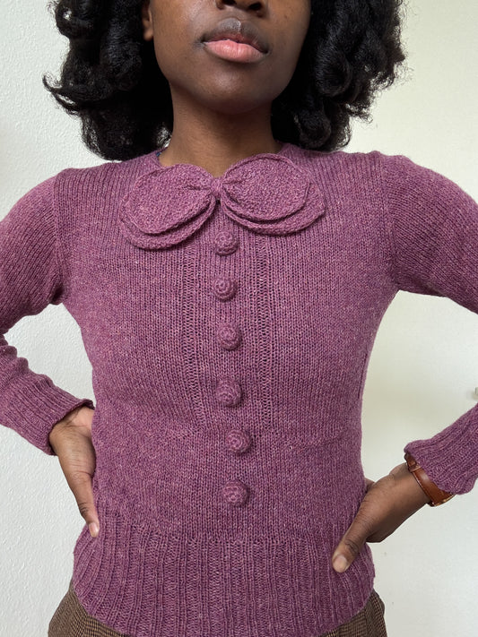 30s Double Bowtie Sweater (bespoke)