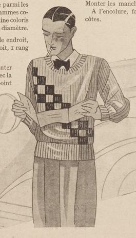 30s Men's Intarsia Sweater (bespoke)