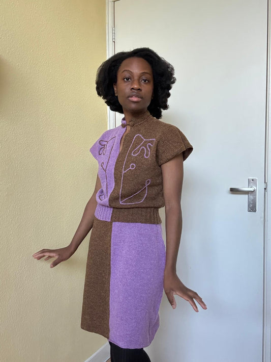 50s dolman Sleeve Co-ord (90 cm / 36” bust)