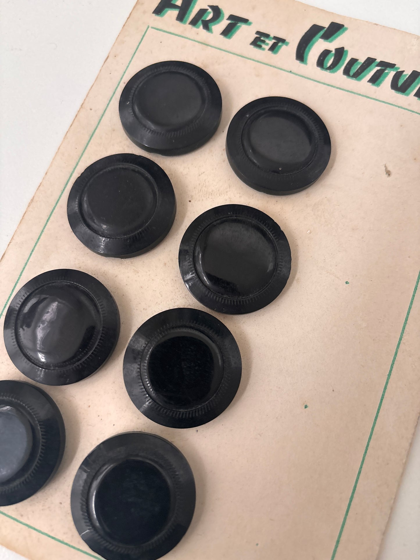 Art et Couture buttons (black - 30 mm) - (AC0001)