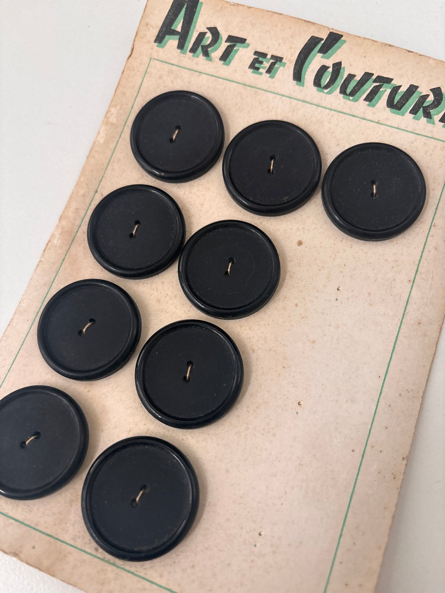 Art et Couture buttons (black - 26 mm) - (AC0003)