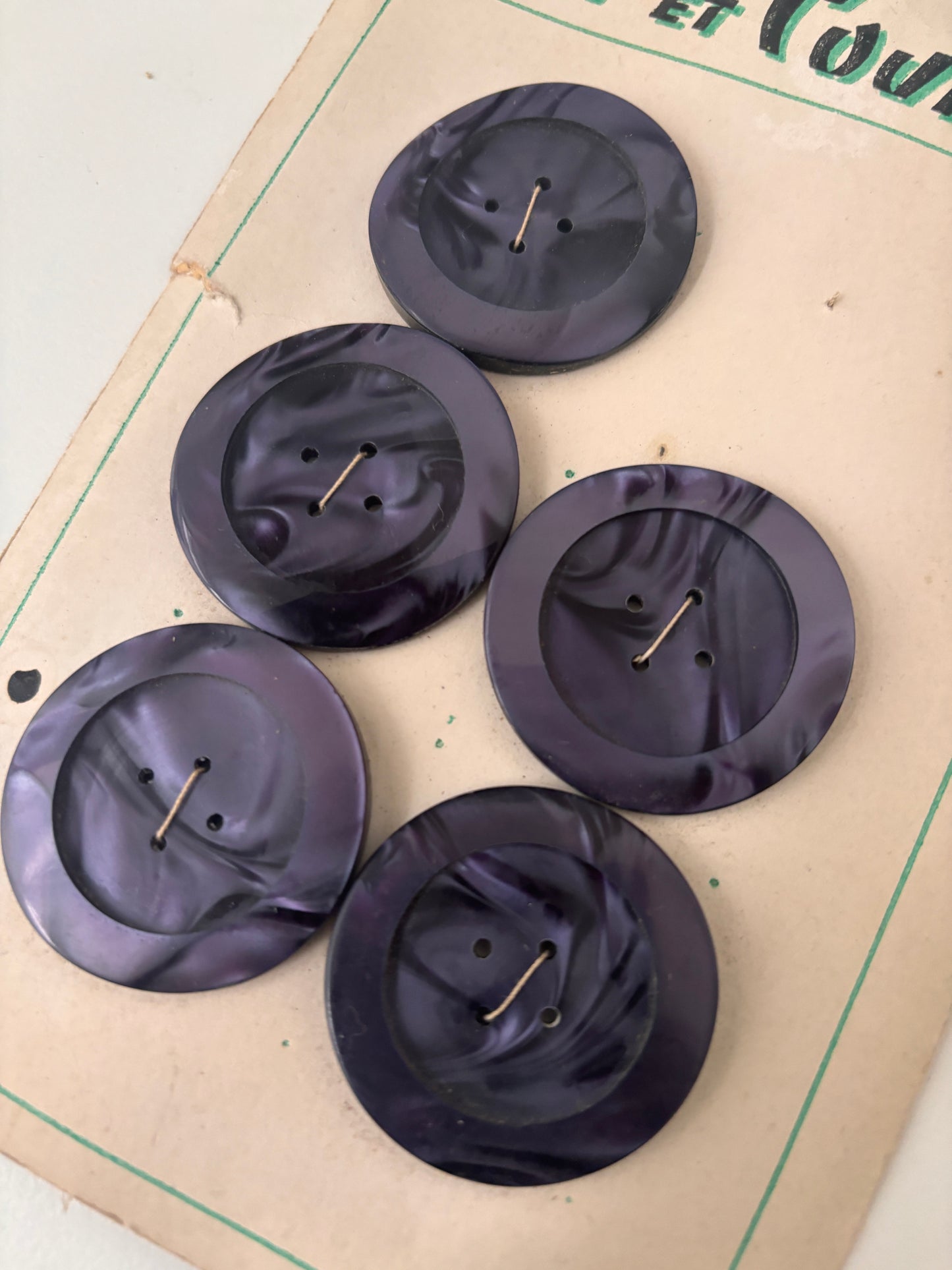 Art et Couture buttons (purple - 40 mm) - (AC0005)