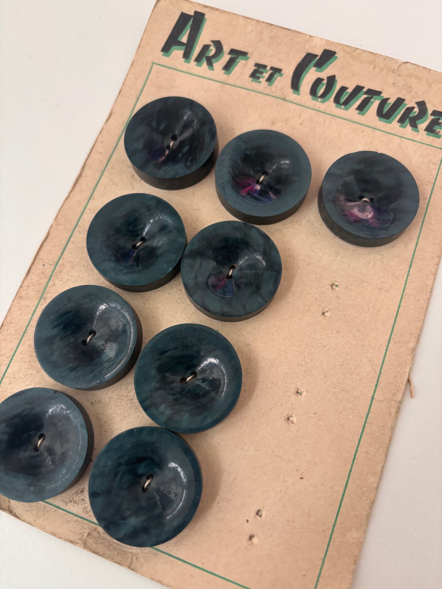 Art et Couture buttons (blue - 30 mm) - AC0007