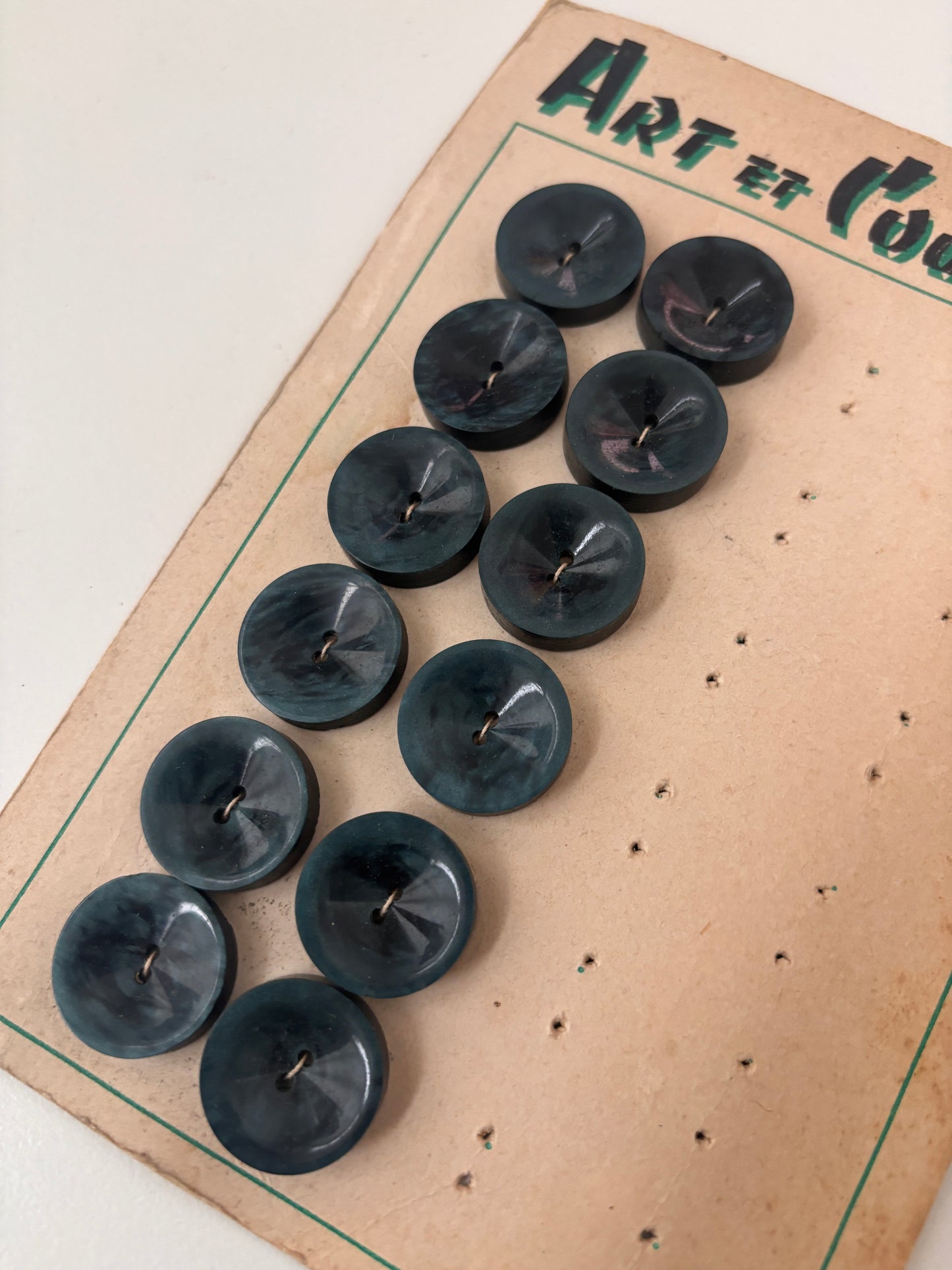 Art et Couture buttons (blue - 21 mm) - AC0012