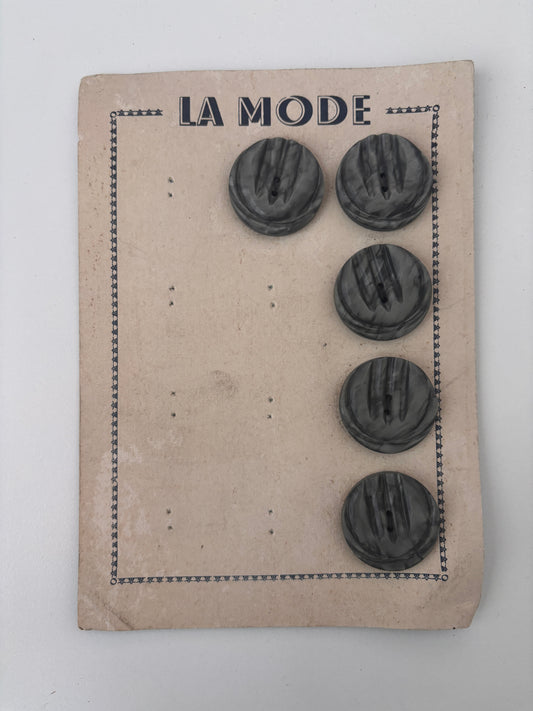 La Mode buttons (grey - 31 mm)