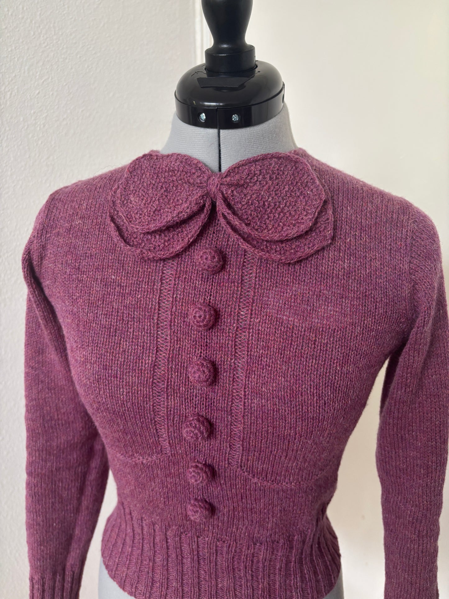 30s Double Bowtie Sweater (bespoke)