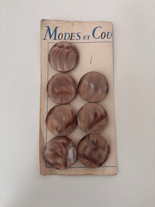 Modes et Couture buttons (brown - 35 mm)