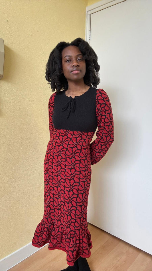 70s knitted dress (bespoke)